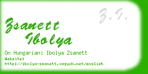 zsanett ibolya business card